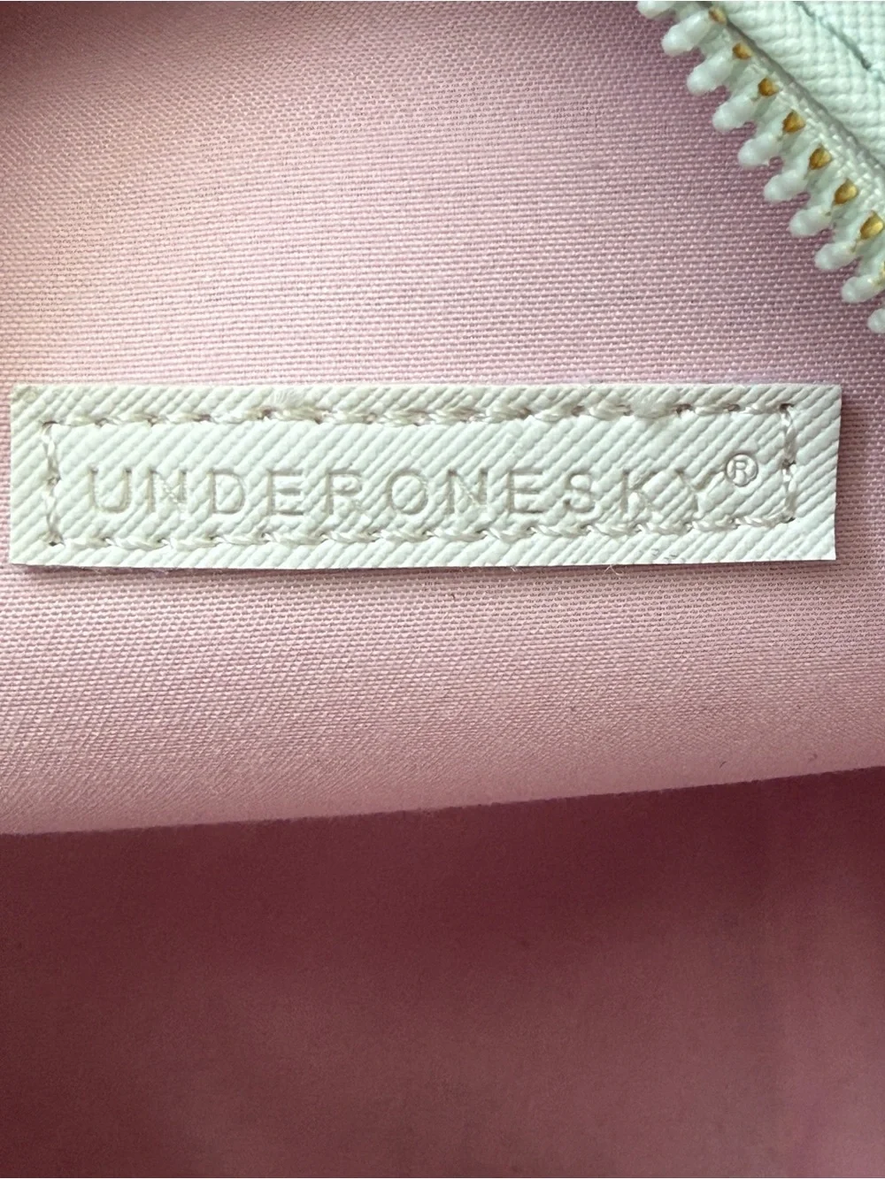 Under One Sky White Floral Mini Backpack Handbag Pink/White